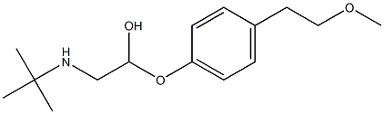 2-(tert-Butylamino)-1-[4-(2-methoxyethyl)phenoxy]ethanol 구조식 이미지