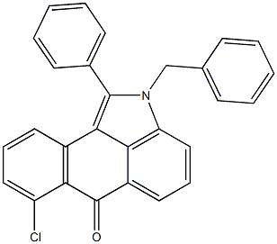 1-Phenyl-2-benzyl-7-chloronaphth[1,2,3-cd]indol-6(2H)-one 구조식 이미지
