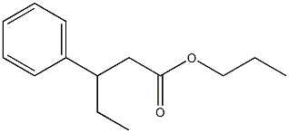 3-Phenylpentanoic acid propyl ester 구조식 이미지