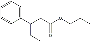 3-Phenylpentanoic acid propyl ester Structure