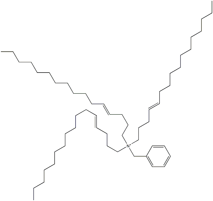 Tri(4-hexadecenyl)benzylaminium 구조식 이미지