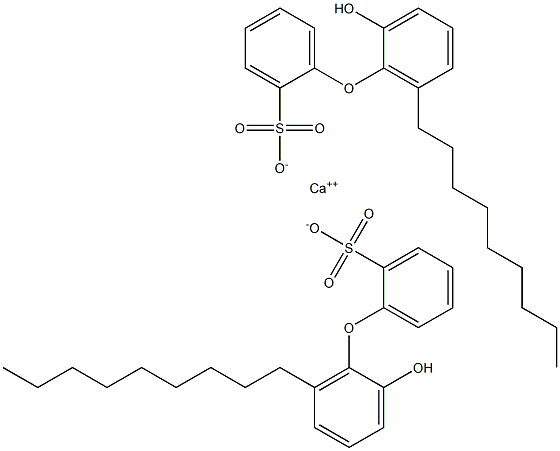 Bis(2'-hydroxy-6'-nonyl[oxybisbenzene]-2-sulfonic acid)calcium salt 구조식 이미지