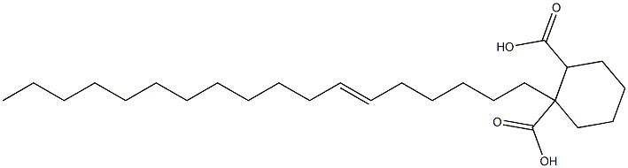 Cyclohexane-1,2-dicarboxylic acid hydrogen 1-(6-octadecenyl) ester 구조식 이미지