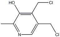 4,5-Bis(chloromethyl)-2-methylpyridin-3-ol 구조식 이미지