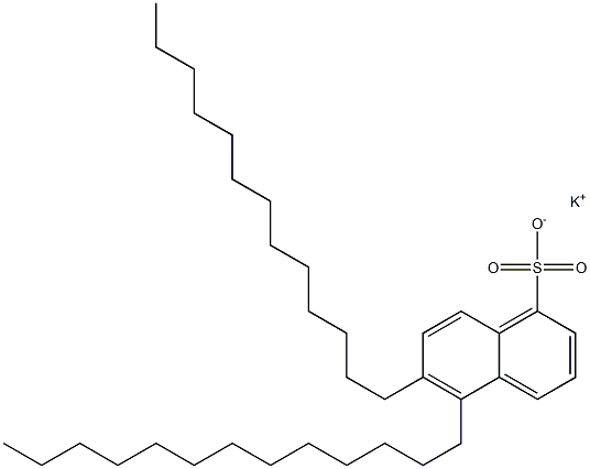 5,6-Ditridecyl-1-naphthalenesulfonic acid potassium salt 구조식 이미지