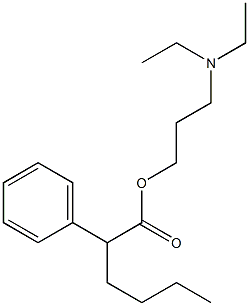 2-Phenylhexanoic acid 3-(diethylamino)propyl ester 구조식 이미지