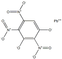 Lead(II)2,4,5-trinitrobenzene-1,3-diolate Structure