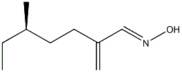 [R,(-)]-5-Methyl-2-methyleneheptanaloxime Structure