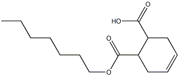 4-Cyclohexene-1,2-dicarboxylic acid hydrogen 1-heptyl ester 구조식 이미지