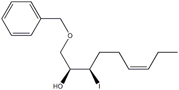 (2S,3R,6Z)-1-(Benzyloxy)-3-iodo-6-nonen-2-ol Structure