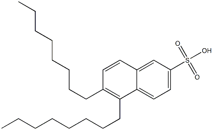 5,6-Dioctyl-2-naphthalenesulfonic acid Structure