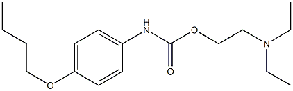 p-Butoxycarbanilic acid 2-diethylaminoethyl ester 구조식 이미지