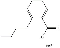 2-Butylbenzoic acid sodium salt Structure