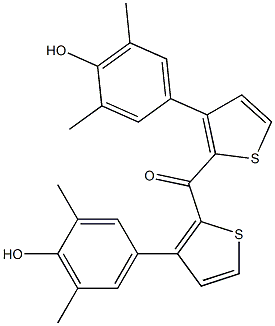 (4-Hydroxy-3,5-dimethylphenyl)2-thienyl ketone Structure