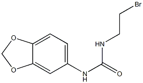 1-(2-Bromoethyl)-3-(1,3-benzodioxol-5-yl)urea Structure