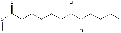 7,8-Dichlorododecanoic acid methyl ester Structure