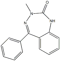 3-Methyl-5-phenyl-1H-1,3,4-benzotriazepin-2(3H)-one Structure