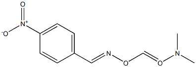 4-Nitrobenzaldehyde O-dimethylaminocarbonyl oxime Structure