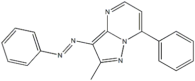 2-Methyl-3-(phenylazo)-7-phenylpyrazolo[1,5-a]pyrimidine Structure