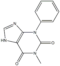 1-Methyl-3-phenylxanthine Structure