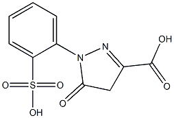 5-Oxo-1-(2-sulfophenyl)-2-pyrazoline-3-carboxylic acid 구조식 이미지