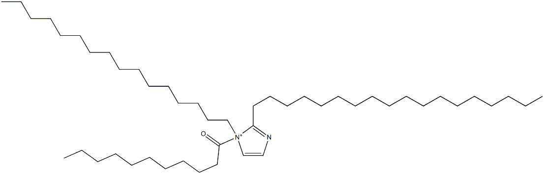 1-Hexadecyl-2-octadecyl-1-undecanoyl-1H-imidazol-1-ium 구조식 이미지
