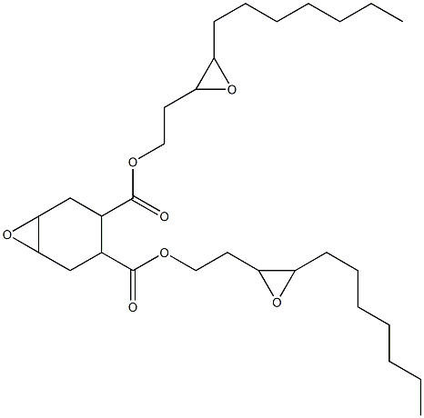 7-Oxabicyclo[4.1.0]heptane-3,4-dicarboxylic acid bis(3,4-epoxyundecan-1-yl) ester 구조식 이미지