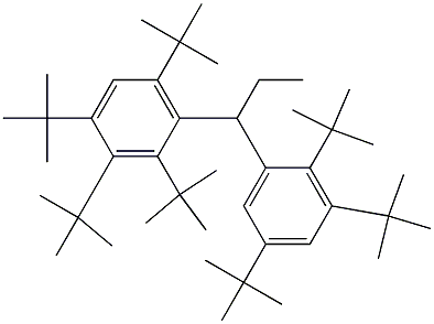 1-(2,3,4,6-Tetra-tert-butylphenyl)-1-(2,3,5-tri-tert-butylphenyl)propane 구조식 이미지