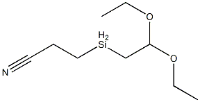 3-(Diethoxyethylsilyl)propiononitrile Structure