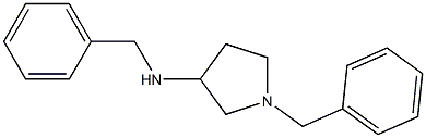 1-Benzyl-3-(benzylamino)pyrrolidine Structure