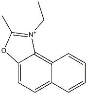 1-Ethyl-2-methylnaphth[1,2-d]oxazol-1-ium 구조식 이미지