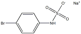 (4-Bromophenyl)sulfamic acid sodium salt Structure