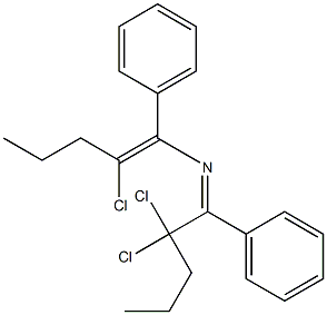 4,4,8-Trichloro-5,7-diphenyl-6-aza-5,7-undecadiene 구조식 이미지