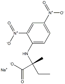 [R,(-)]-2-Methyl-2-(2,4-dinitroanilino)butyric acid sodium salt Structure