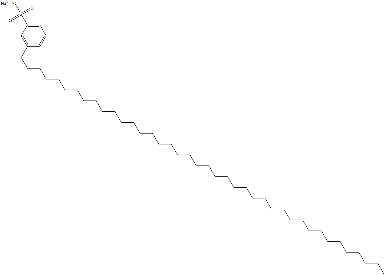 3-(Tetracontan-1-yl)benzenesulfonic acid sodium salt Structure