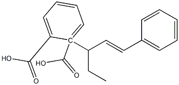 (-)-Phthalic acid hydrogen 1-[(E,S)-1-phenyl-1-pentene-3-yl] ester 구조식 이미지