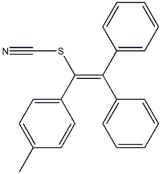 1-(4-Methylphenyl)-2,2-diphenylethenyl thiocyanate Structure