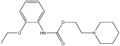 1-[2-[[(2-Ethoxyphenyl)amino]carbonyloxy]ethyl]piperidine 구조식 이미지