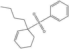 3-Butyl-3-(phenylsulfonyl)cyclohexene Structure