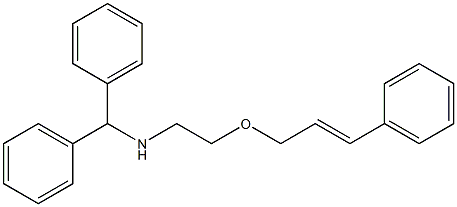 N-[2-(3-Phenyl-2-propenyloxy)ethyl]diphenylmethanamine Structure