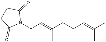 N-[(2E)-3,7-Dimethyl-2,6-octadienyl]succinimide 구조식 이미지