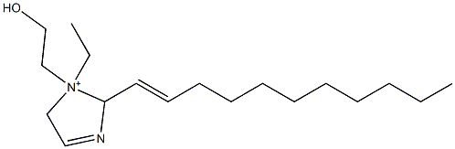 1-Ethyl-1-(2-hydroxyethyl)-2-(1-undecenyl)-3-imidazoline-1-ium 구조식 이미지