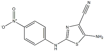 5-Amino-2-[4-nitrophenylamino]thiazole-4-carbonitrile 구조식 이미지