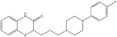 2-[3-[4-(4-Fluorophenyl)piperazin-1-yl]propyl]-2H-1,4-benzothiazin-3(4H)-one Structure