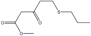 3-Oxo-5-(propylthio)pentanoic acid methyl ester 구조식 이미지