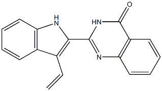 2-(3-Ethenyl-1H-indol-2-yl)quinazolin-4(3H)-one 구조식 이미지