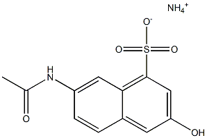 7-Acetylamino-3-hydroxy-1-naphthalenesulfonic acid ammonium salt 구조식 이미지