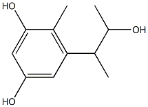 4-Methyl-5-(1-methyl-2-hydroxypropyl)resorcinol Structure