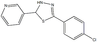 5-(4-Chlorophenyl)-2,3-dihydro-2-(3-pyridinyl)-1,3,4-thiadiazole Structure