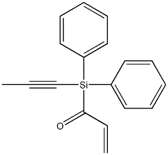 3-[Diphenyl(1-propynyl)silyl]-1-propen-3-one Structure